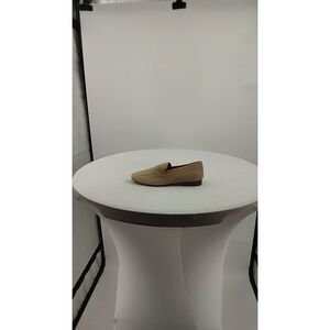 Quince Women Italian Suede Penny Loafer Almond Shoes 7.5